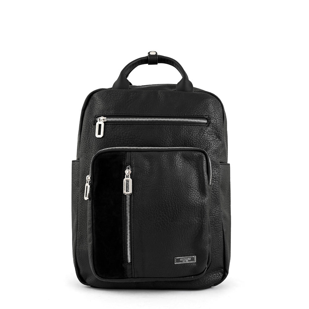 Mercier Black Large Notebook Backpack
