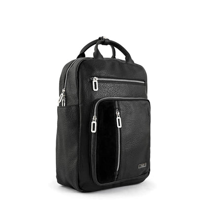 Mercier Black Large Notebook Backpack