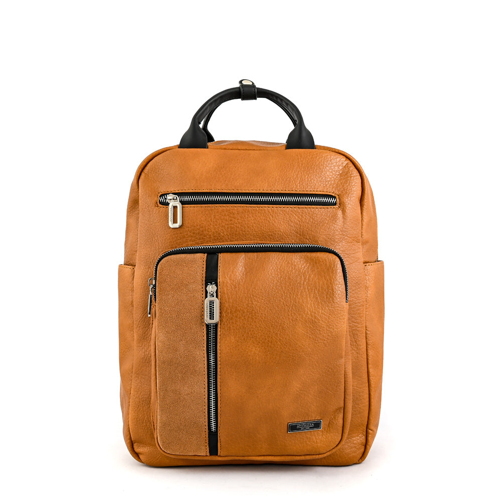 Mercier Camel Large Notebook Backpack