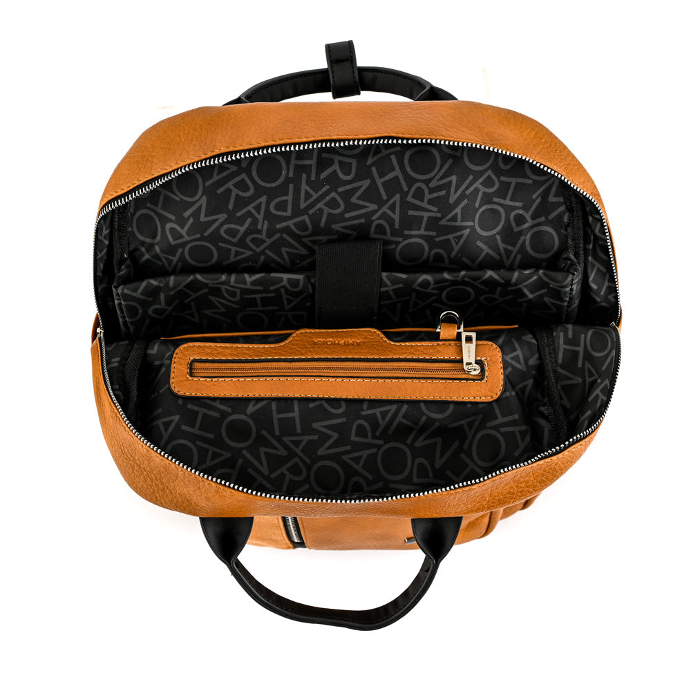 Mercier Camel Large Notebook Backpack