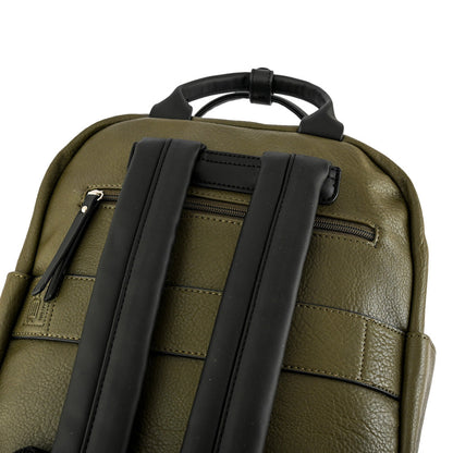 Mercier Olive Green Large Notebook Backpack