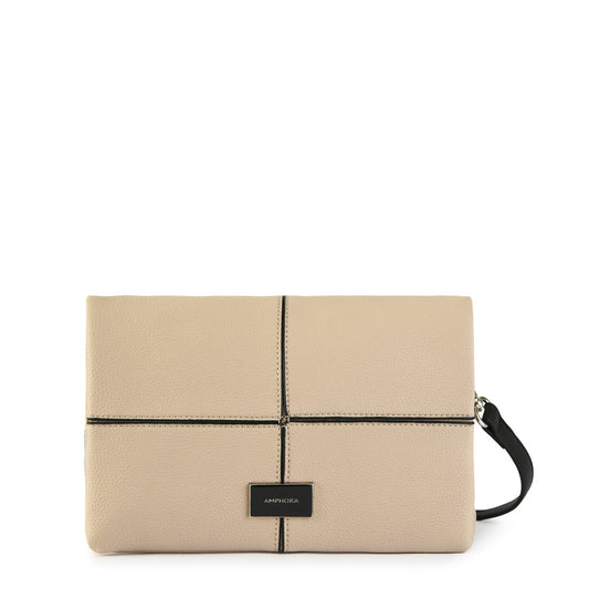 Small beige dupont crossbody wallet