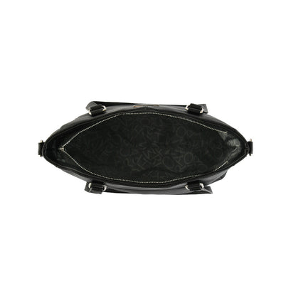 Medium black dupont two-handle wallet