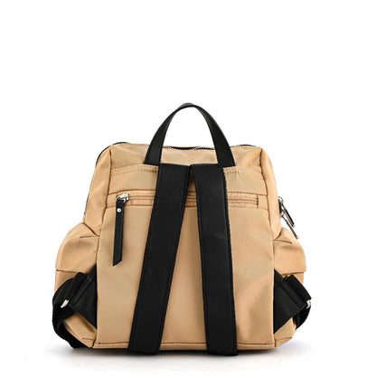 Berta Beige Medium Backpack