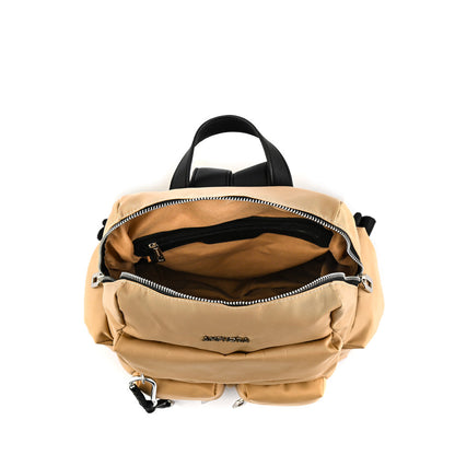 Berta Beige Medium Backpack