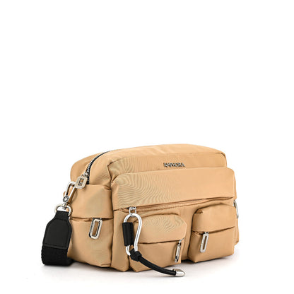 Medium beige Berta crossbody bag