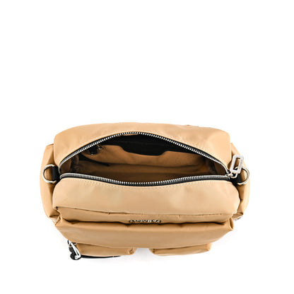 Medium beige Berta crossbody bag