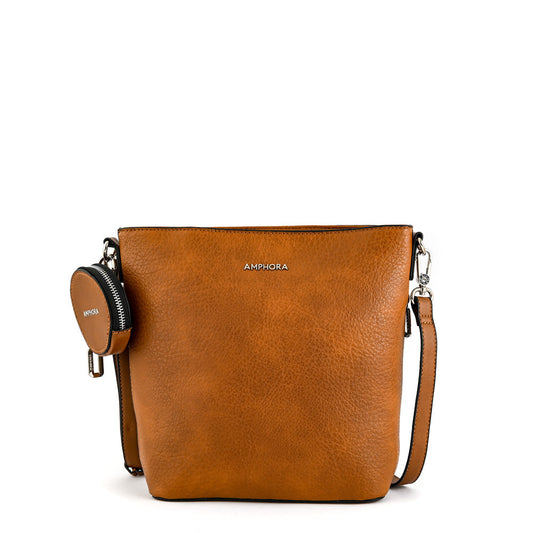 Medium brown garnier crossbody bag
