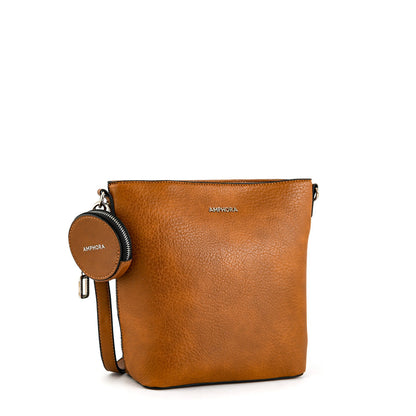 Medium brown garnier crossbody bag
