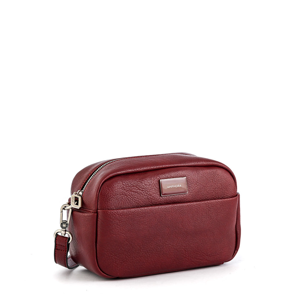 Burgundy marie medium crossbody bag