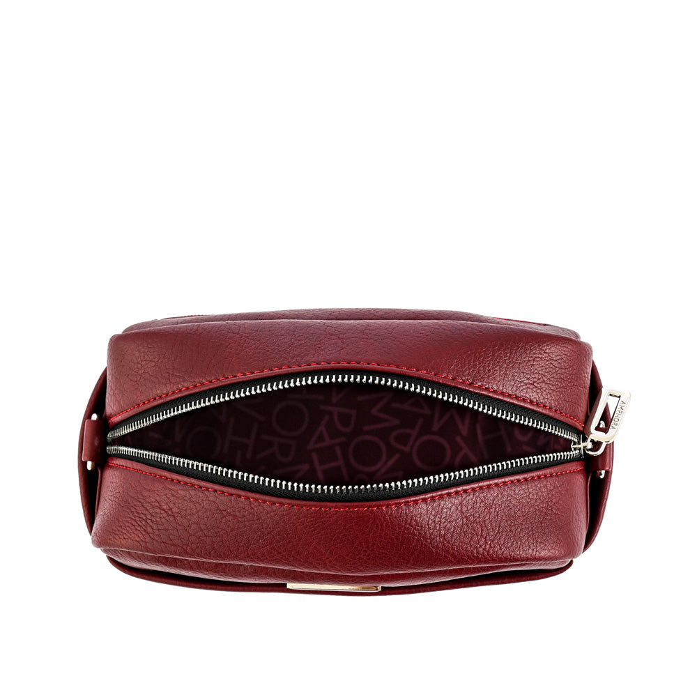 Burgundy marie medium crossbody bag