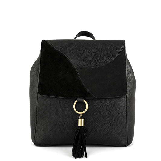 Roseau Black Medium Lid Backpack