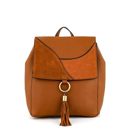 Roseau Camel Medium Lid Backpack