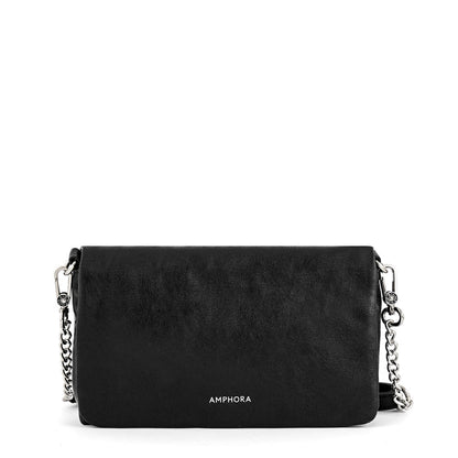Small black Henry crossbody wallet