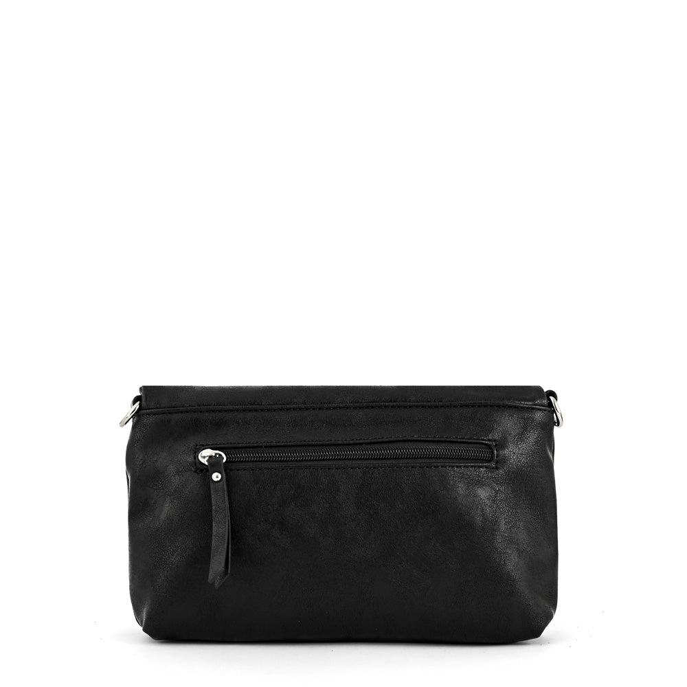 Small black Henry crossbody wallet