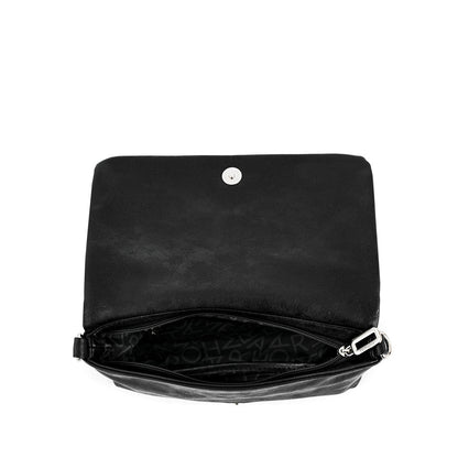 Small black Henry crossbody wallet