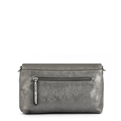 Small Dark Silver Henry Crossbody Wallet