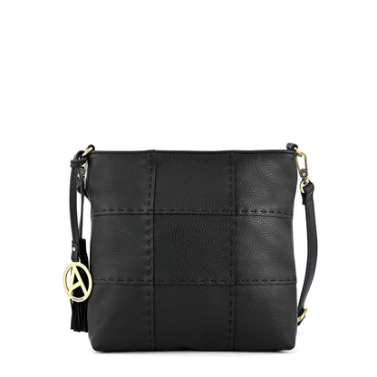 Medium robin black crossbody wallet