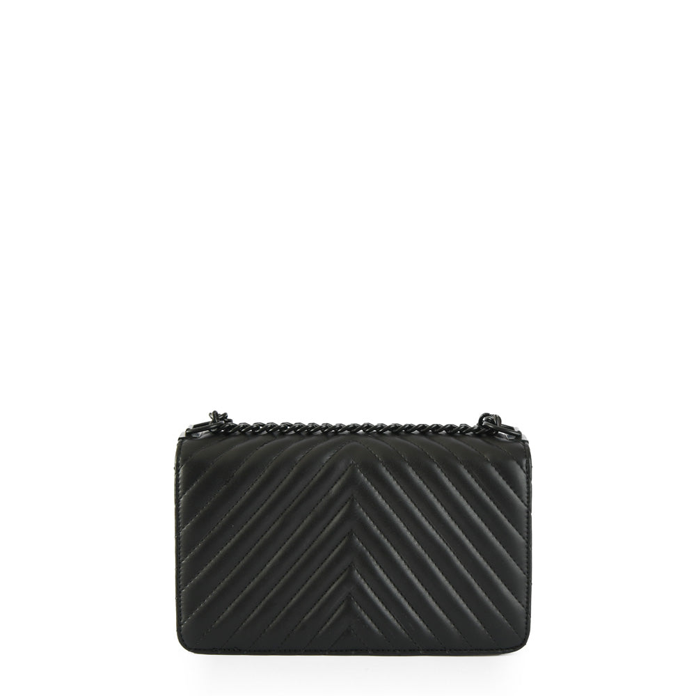 Small black muller crossbody wallet