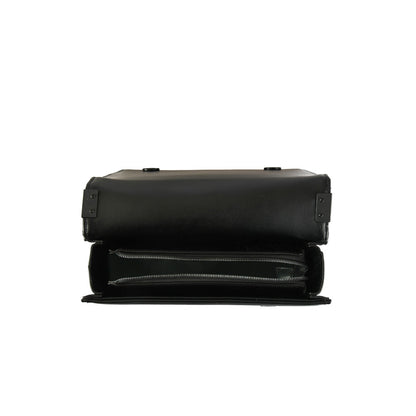 Small black muller crossbody wallet