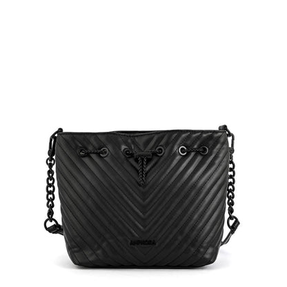 Medium black muller crossbody wallet