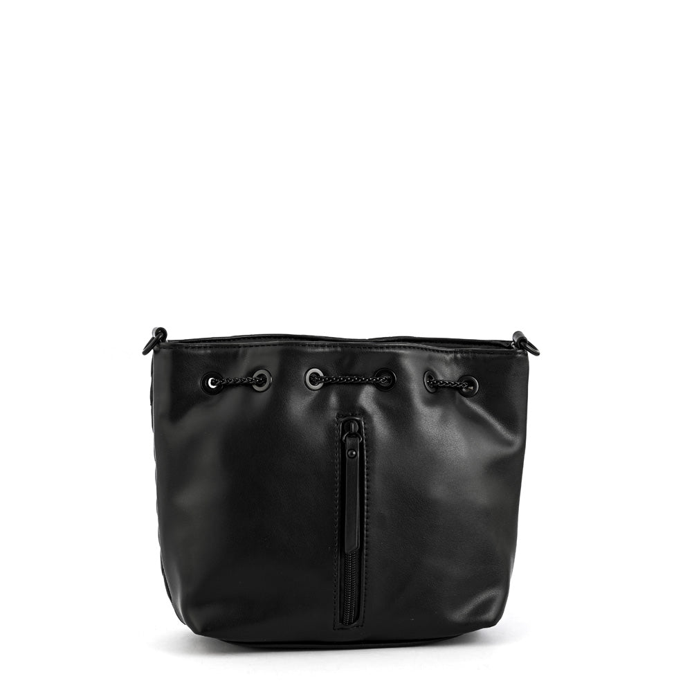 Medium black muller crossbody wallet