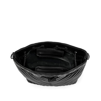 Medium black muller crossbody wallet