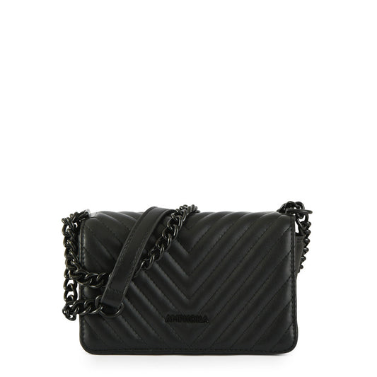 Medium black muller crossbody wallet