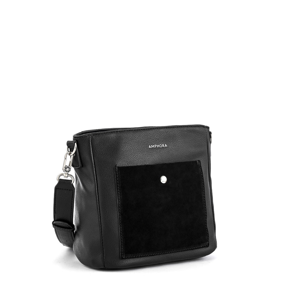 Isela medium black crossbody wallet