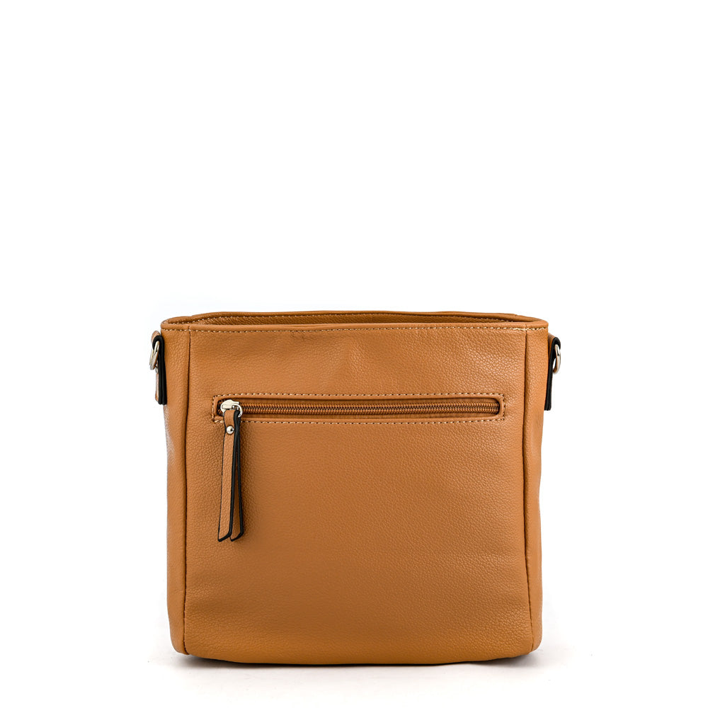 Medium camel isela shoulder bag