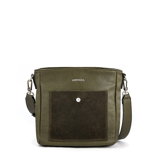 Olive Green Isela Medium Crossbody Wallet
