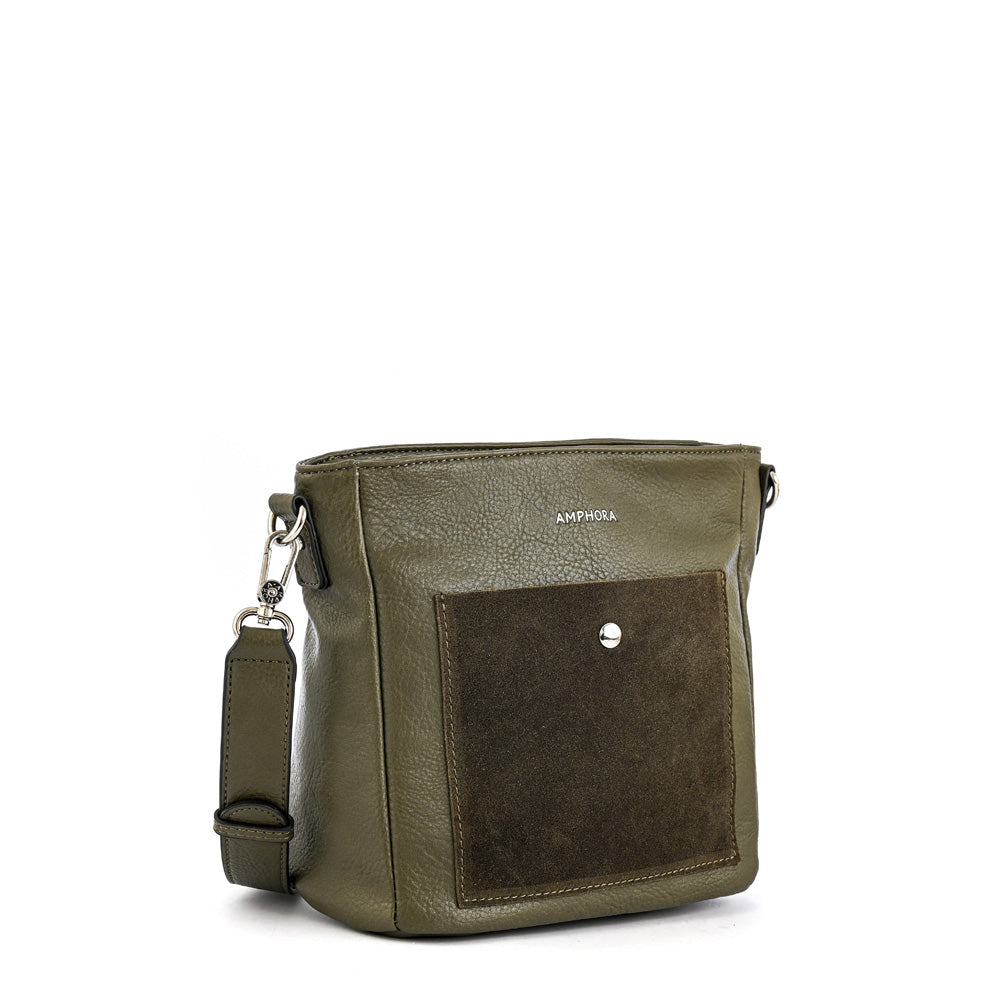 Olive Green Isela Medium Crossbody Wallet