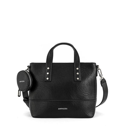 Meyer black medium crossbody wallet