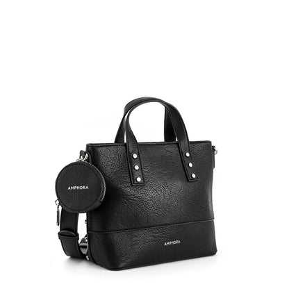 Meyer black medium crossbody wallet