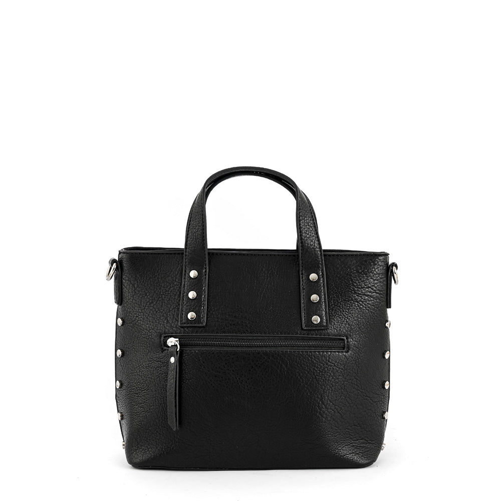 Meyer black medium crossbody wallet