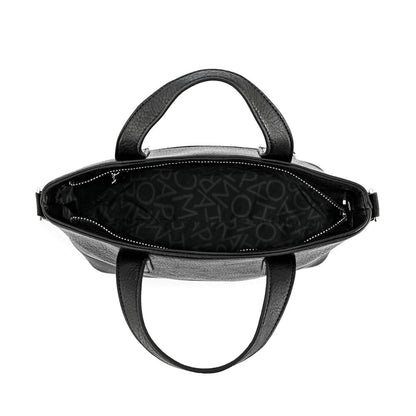Meyer black medium crossbody wallet