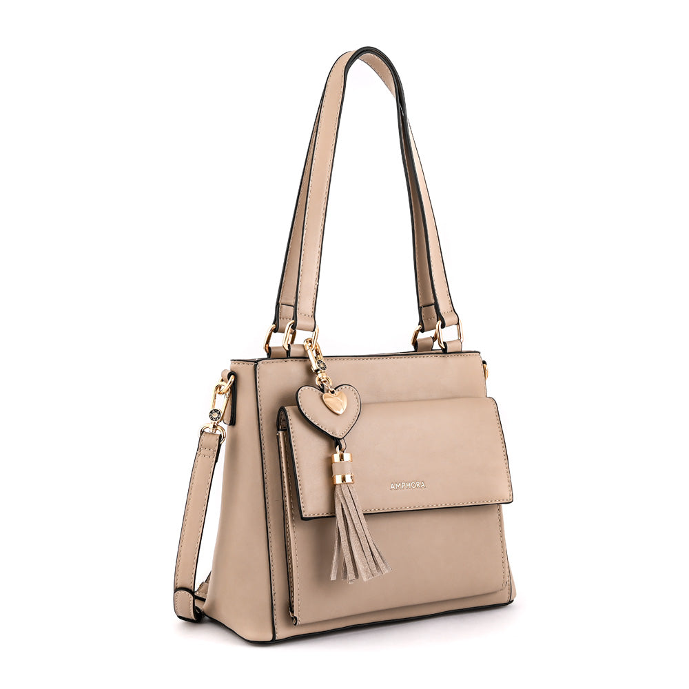 Wallet Two Handles Three small divisions roy taupe