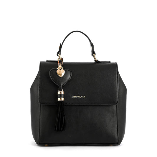 Roy Black Small Lid Backpack
