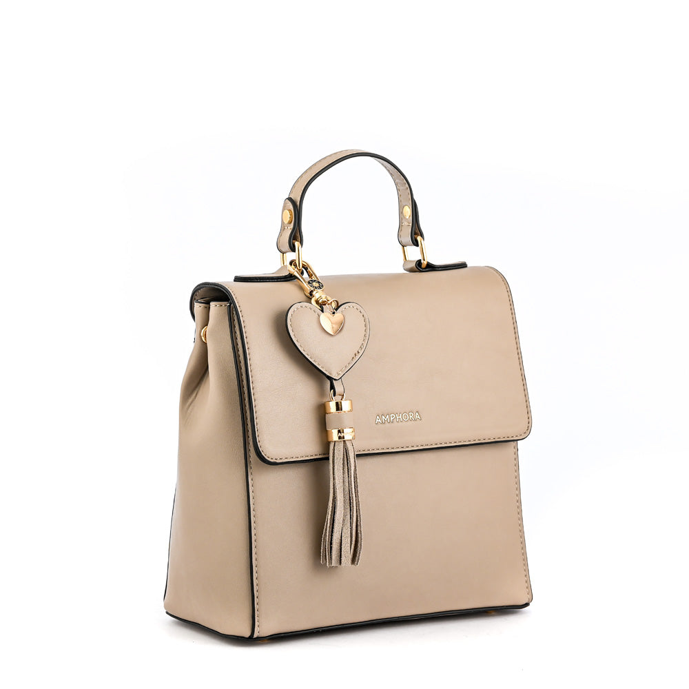 Roy Taupe Small Lid Backpack