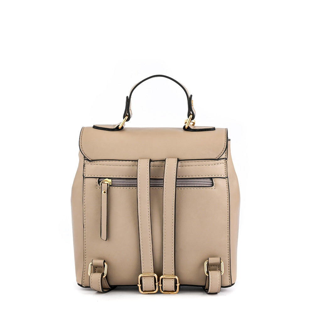 Roy Taupe Small Lid Backpack