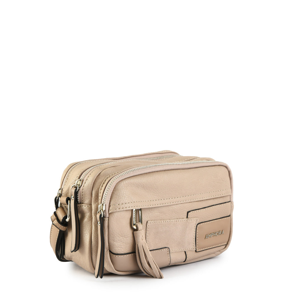 Birty taupe medium crossbody bag