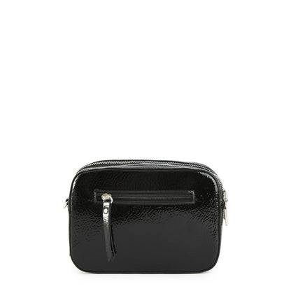 Black marguerite crossbody bag