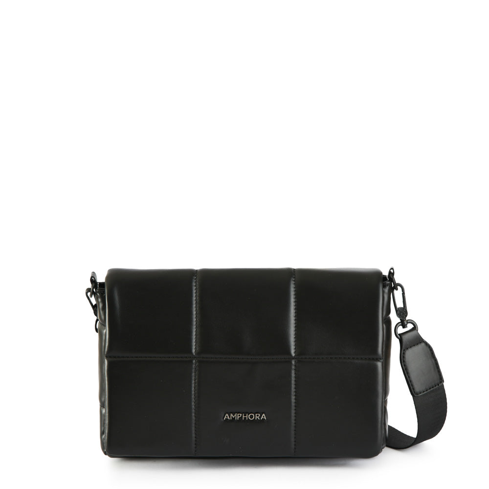 Crossbody bag with medium cover Mayra black