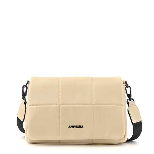 Crossbody bag with medium beige Mayra cover