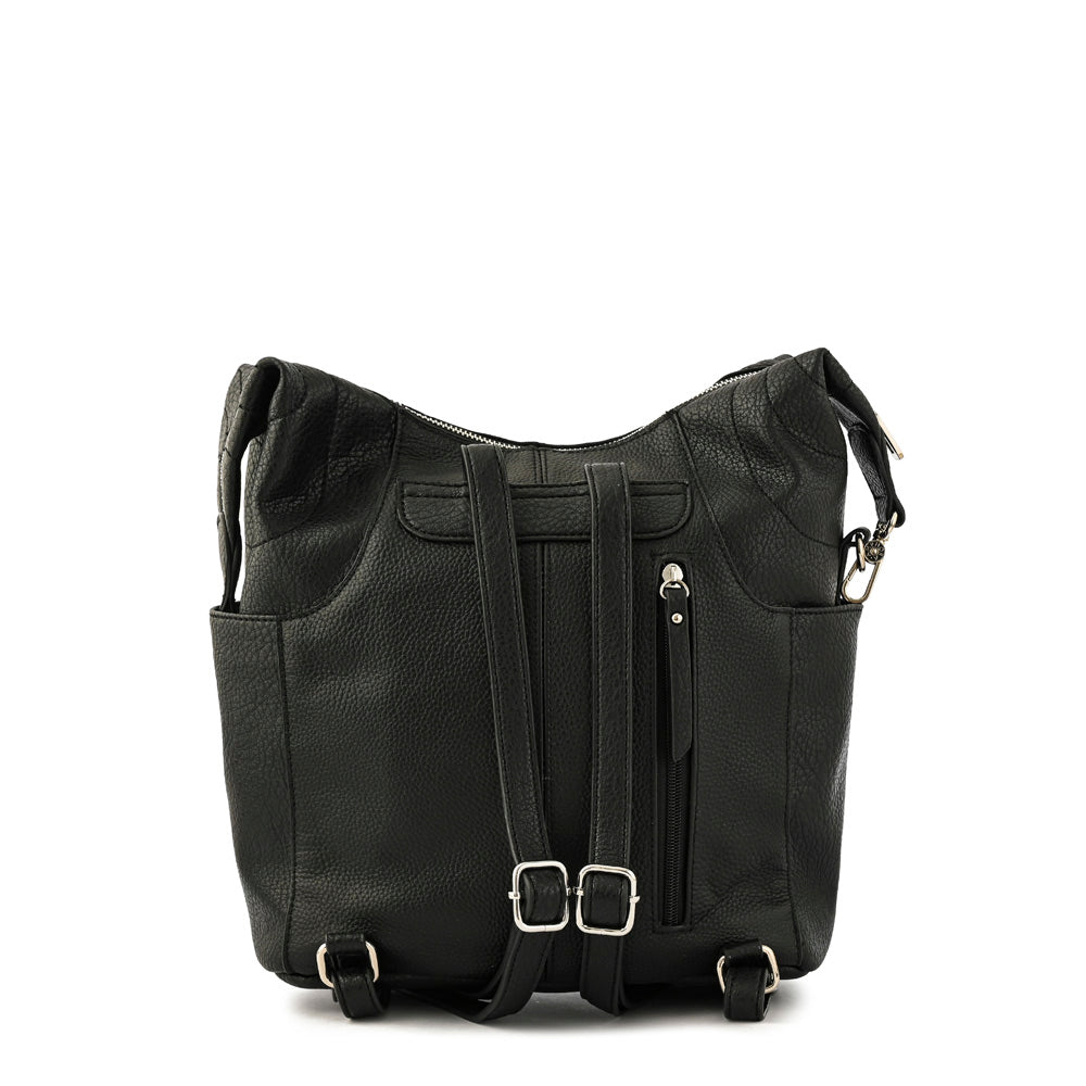 Zaha black medium backpack