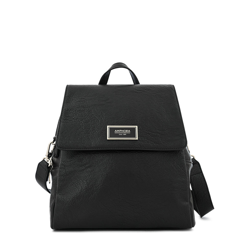 Black Aria Medium Backpack