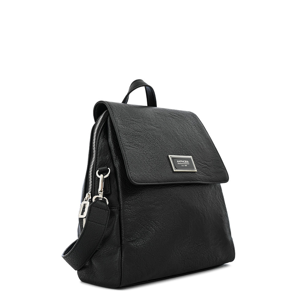 Black Aria Medium Backpack