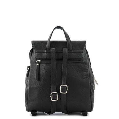 Black Aria Medium Backpack