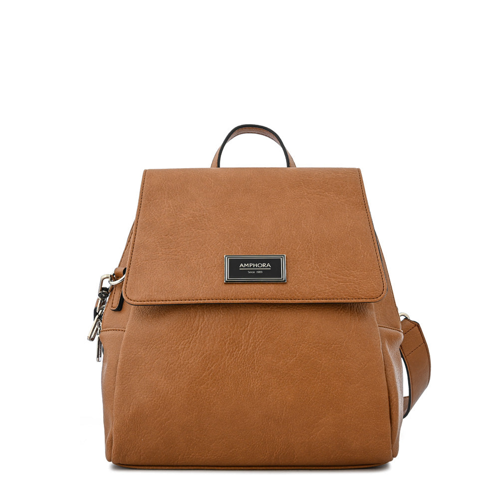 Medium brown aria medium backpack