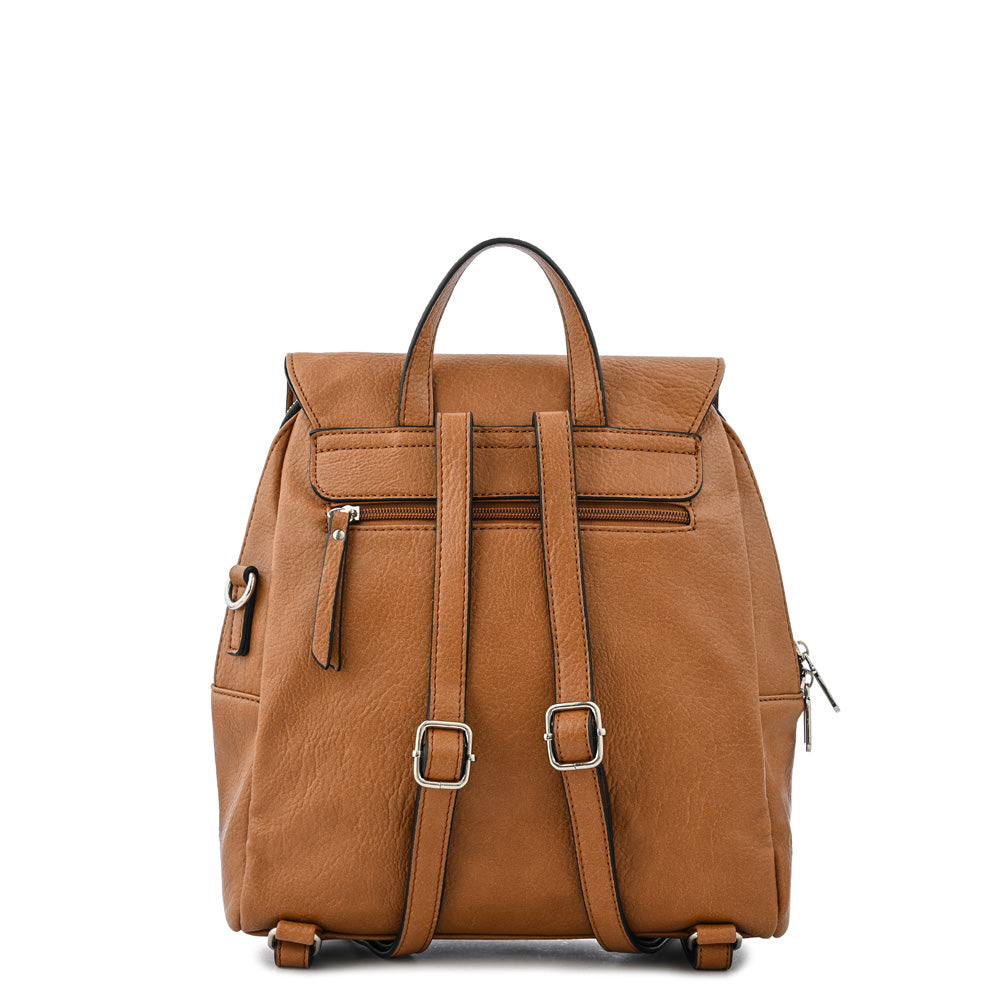 Medium brown aria medium backpack